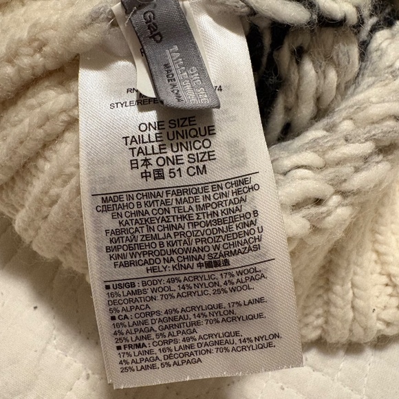 Gap fair isle wool blend toque - Picture 2 of 2